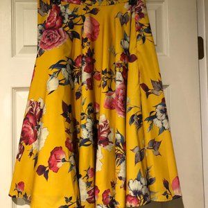 Yellow A-Line Skirt